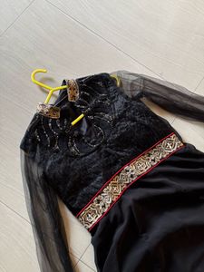 Black Anarkali Gown