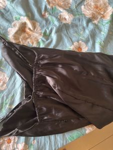 Satin Mini Dress Party Wear