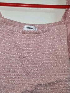 Pink Polka Dot Top