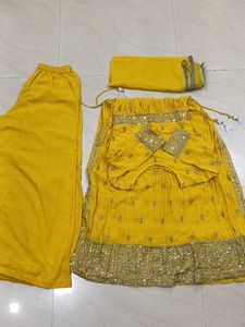Yellow Embroidered Kurta Set