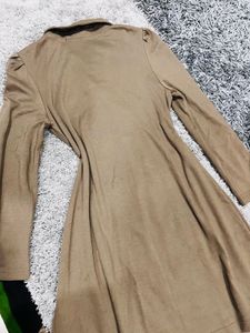 Khaki Double-Breasted Dress