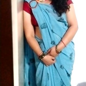 Block Painting Saree