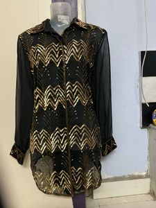 Embroidery Work & Full Sequence One Piece