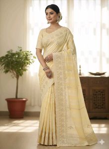 Elegant Yellow Saree