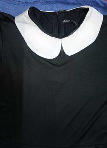 Black peter Pan Collar Dress