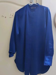 Marks And Spencer Blue Formal  Shirt