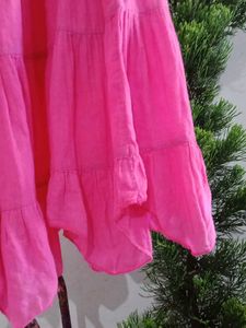 pink cotton skirt