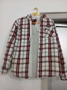 Boys Flannel Hoodie Jacket