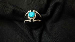 Turquoise Stone Ring 925 Silver