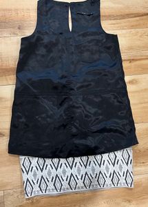 Chic Black &amp; White Skirt And Top