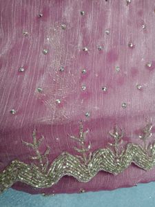 Elegant Embroidered Saree