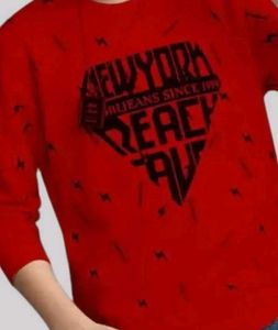 Boys Typography Printed Cotton  Regular Tshirt