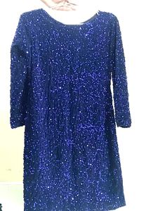 Royal Blue Full Sleeves Dress 👗