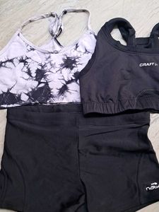 combo  Of active  wear sports  bra n short