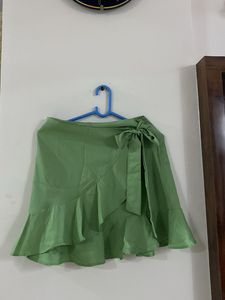 Tie Up Mini Skirt
