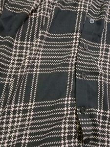 Plaid Oversized Button-Down Shirt