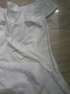 WHITE FAIRY LACE UP Dress