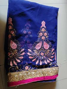 Festive Heavy Embroidery Saree