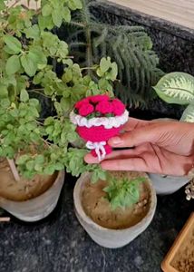 Crocheted Mini Flower Bouquet