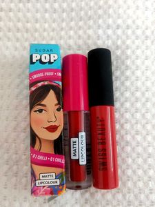 Red Matte Lipsticks - Sugar Pop & Swiss Beauty