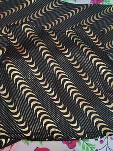 Mermaid like Striped Black &amp; Gold Dress