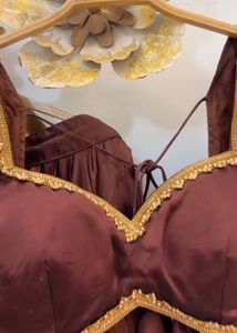 Brown Lehenga Choli Set
