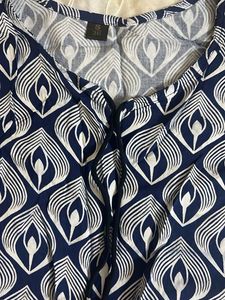 Blue Printed Top