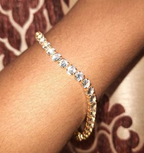 Anti Tarnish Cubic Tennis Bracelet