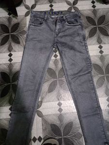 Stylish Gray Denim Jeans