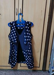 Blue Stretchable Top