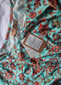 Shae By Sassafras Sea-green Velvet Kaftan Dress
