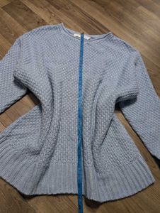 Blue Knit Sweater
