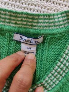 Green Knit Sleeveless Top