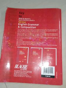 Wren and Martin English Grammar &amp; Composition
