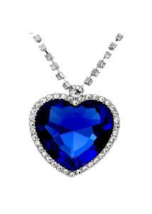 Titanic Blue Heart Necklace