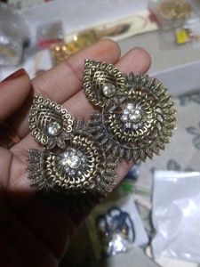 Golden Multi Color Earrings