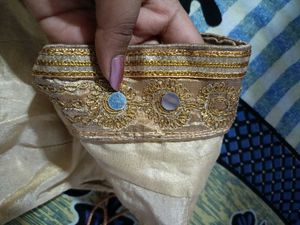 Mirror Work Pink Colour Saree