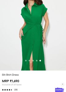 Savana Slit Shirt Dress