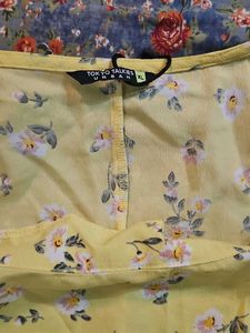 Floral Yellow Top