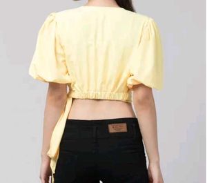 Women Wrap Crop Top
