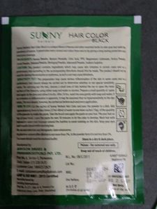 Sunny Herbals Hair Color Black And Shampoo