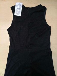 Front Cut-Out Button Detail Textured Jumpsuit