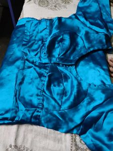 Blue Saree  Material