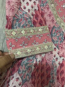 Pink Anarkali Kurti