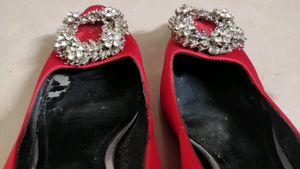 Red Classy Pencil Heels