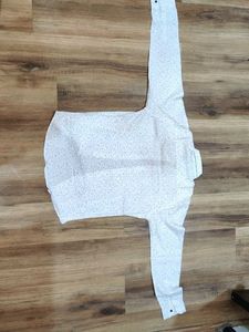 White Patterned Dress Shirt - Long Sleeve