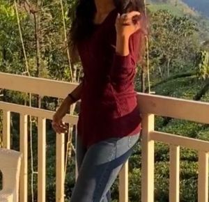 Burgundy Long Sleeve Top