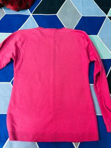 Pink Embellished Sweater