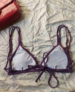 Double String Purple Bra Wear