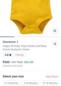 Happy Birthday Papa Onesie (0-3M)